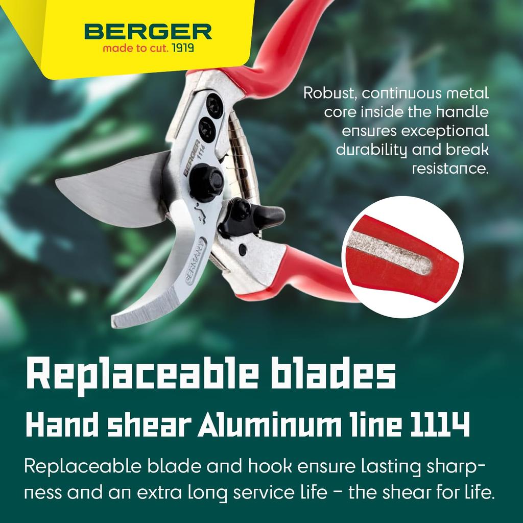 Berger pruning 1114 shears, 215mm,