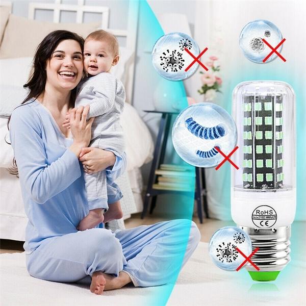 2 шт. УФ-бактерицидная лампа E27 с винтовым цоколем УФ-светодиодная лампа 110 В/220 В ультрафиолетовая бактерицидная лампа для стерилизации