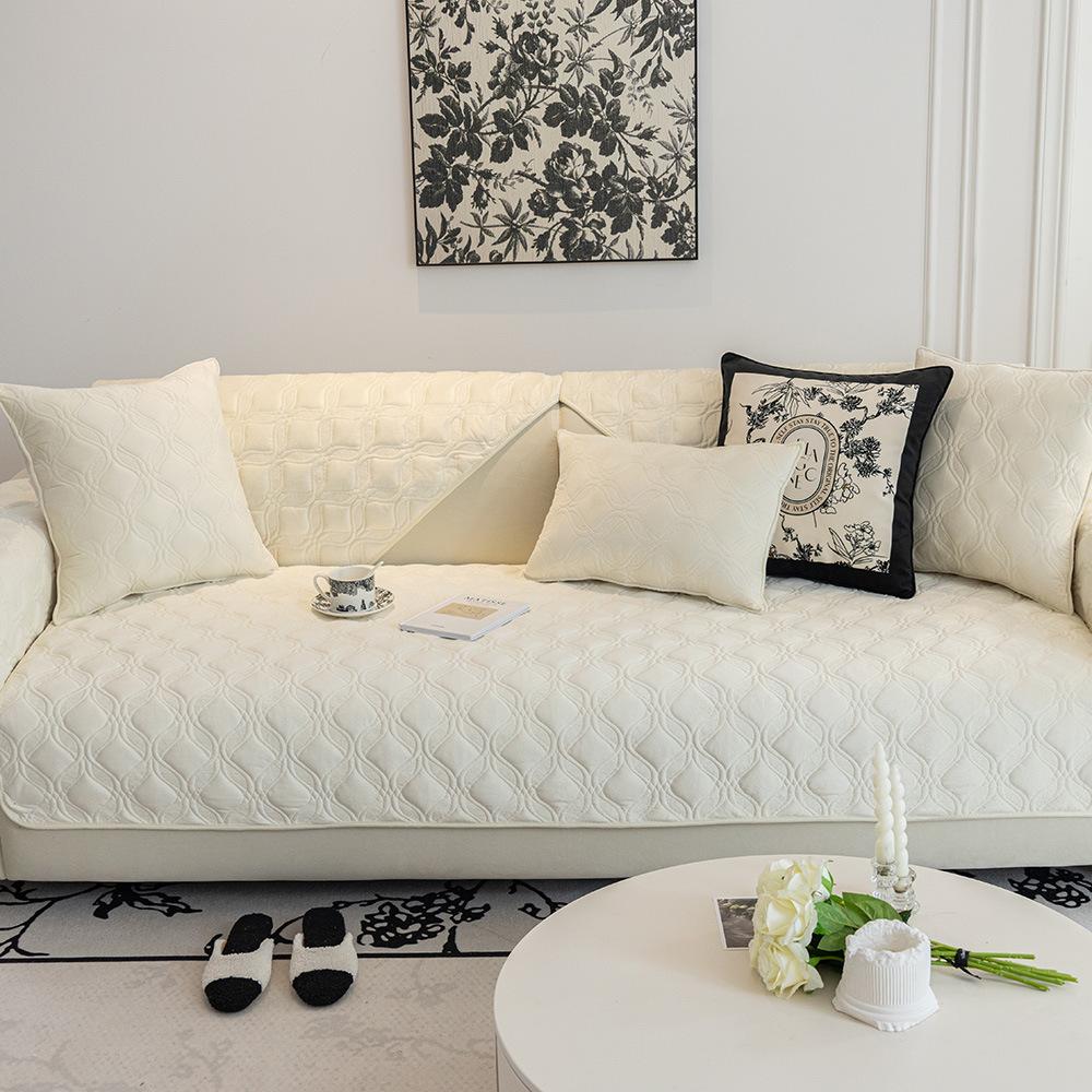 Зимняя хрустальная бархатная диванная подушка, новая легкая французская кремовая подушка в стиле тканевая кожаная диванная подушка