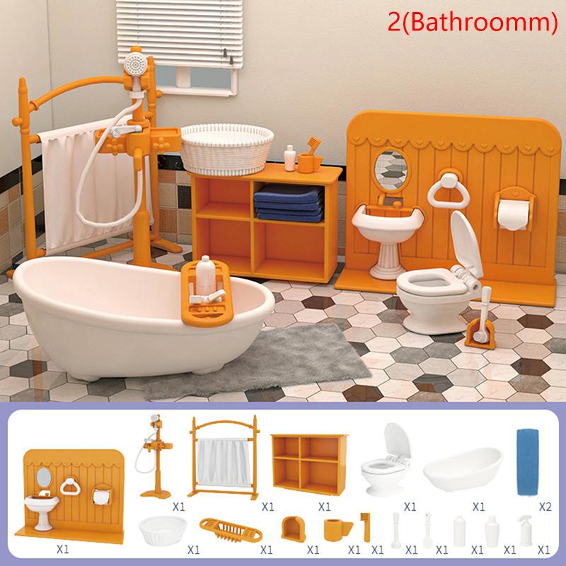 1 Набор Мебель для кукольного домика Миниатюрная игрушка для кукол Дети Дети Дом Игровая игрушка Мини-мебель Кукольные игрушки Мальчики Девочки Подарки