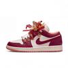 Air Jordan 1 Год Лошади CNY Свадебная Обувь, Трижды Лаборатория, Объединенные Сердца, Красное Платье Приветствуя Благословения DC0774-101(Команда-)
