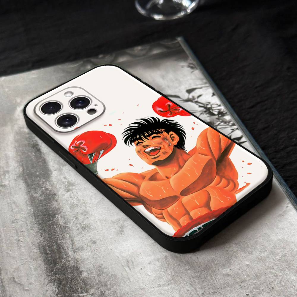 Чехол для телефона с изображением Аниме Баки Х-Ханма Для IPhone 17,16,15,14,13,12,11 Plus,Pro,Max,XR,XS,X,7,8 Plus,Mini Черный Силиконовый Мягкий