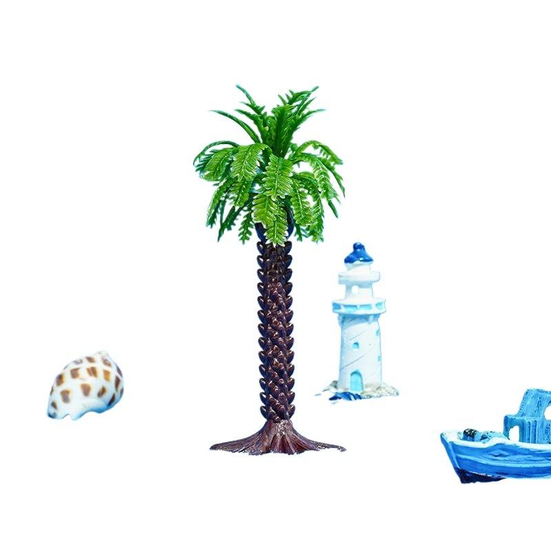 5 ШТ. Имитация кокосовой пальмы, декор для железной дороги, кукольного домика, модель кокосовой пальмы, ландшафт для строительства