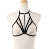 Women Sexy Halter Elastic Bandage Harness Backless Bustier Bra Erotic Underwear