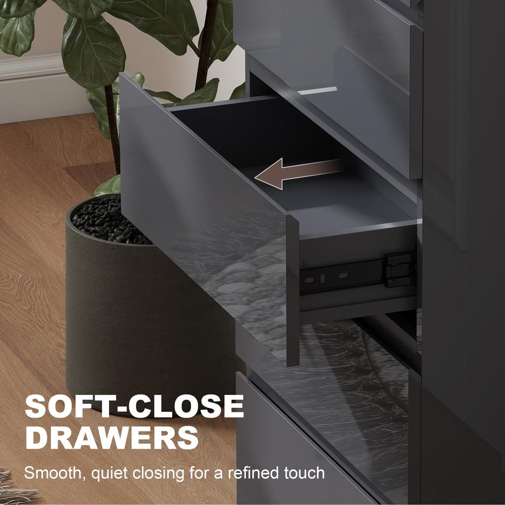 Chest Of Drawers 5 Drawer Storage Cabinets Modern Dresser Storage Drawer Unit For Bedroom