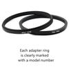 9pcs Camera Lens Filter Step Up &amp; Down Ring Adapter Set 37-82mm 82-37mm For Canon Nikon Fujifilm Dslr Lenses
