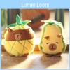 Avocado Capybara Pineapple Plush Doll Cute Pendant For Bag Decoration Gift And