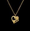 Atoztide Personalized Custom Name Necklace for Women Stainless Steel Heart Pendant Nameplate Choker Link Chain Jewelry Gifts