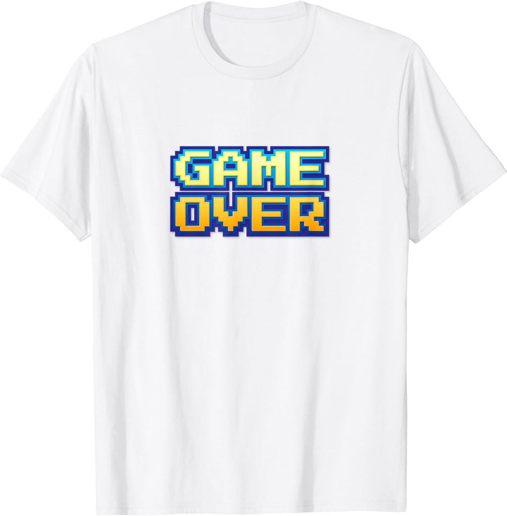 2025 новая модель Game Over Винтажная Ретро Видеоигра Аркада 80-е 90-е Футболка Винтажная Одежда s Футболки для Мужчин Графические Футболки Ropa Ho