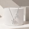 Exquisite Micro Inlaid Zircon Double Butterfly Pendant Necklace for Women Silver Color Dainty Clavicle Chain Fashion Pendant Jewelry Gift