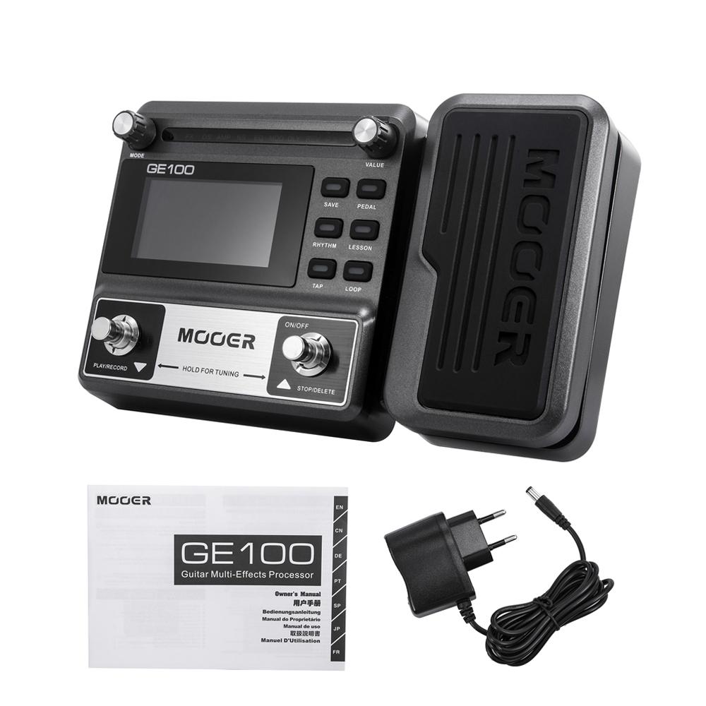 GE100 Гитарная педаль Мультиэффект-процессор Педаль эффектов с записью лупа Макс. время 180 с 8 модулей эффектов 40 ритмов ударных