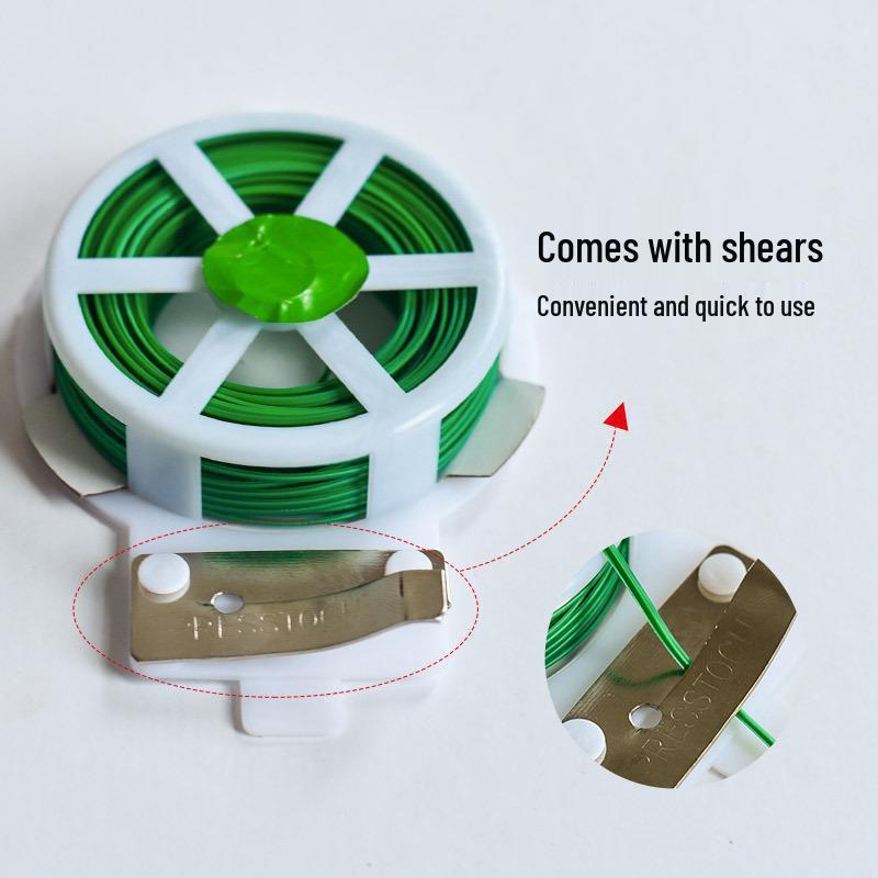 Plastic-Coated Gardening Zip Ties for Flower Support and Bundling