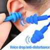 Soft Ear Plug Silicone Earplugs with Rope Waterproof Swimming Comfort Ear Protection Sound Insulation Anti-Noise Earplug Sleep
