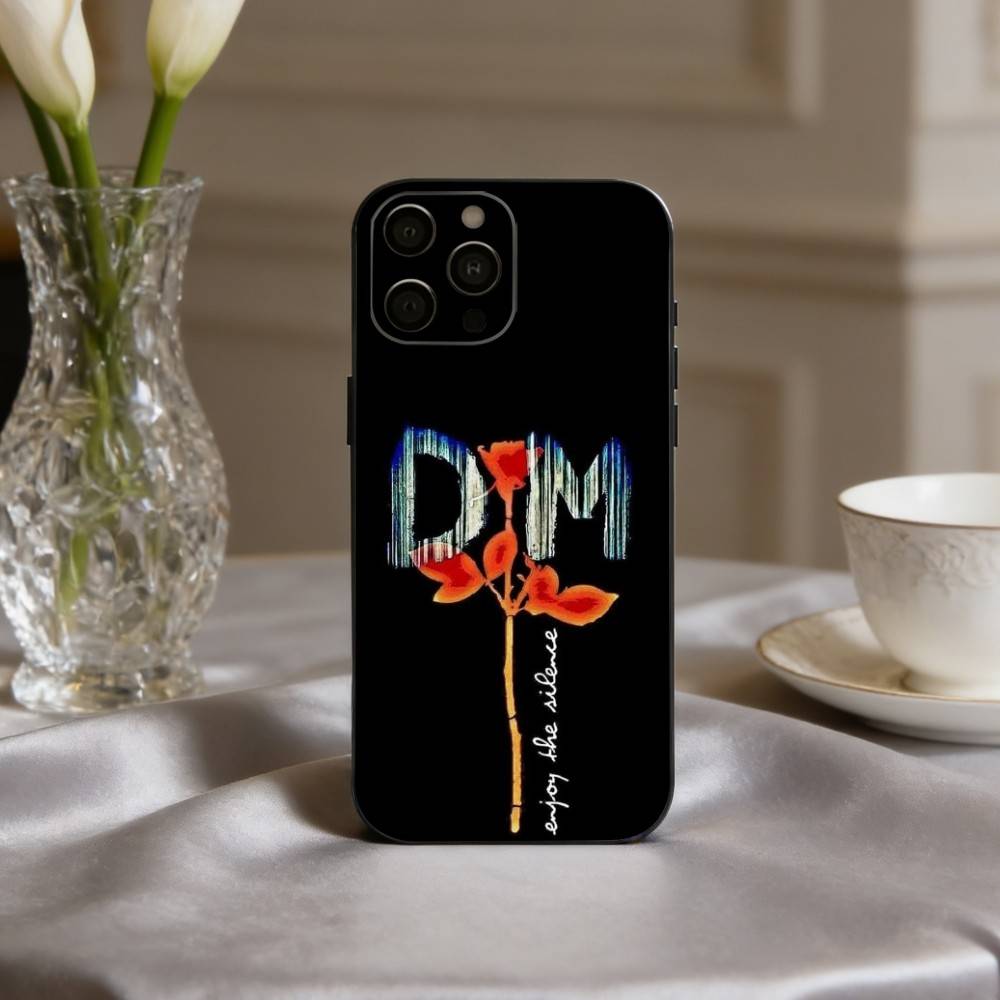 D-Depech-H COOL B-Band-D M-Mode Phone Case For iPhone 17,16,15,14,13,12,11 Plus,Pro Max,XS,Soft Silicone Black Cover