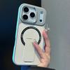 Матовый складной чехол-подставка с магнитом для iPhone 17 16 15 14 13 12 Pro Max 17Pro Для Magsafe Ударопрочный Бронированный Skin PC Чехол