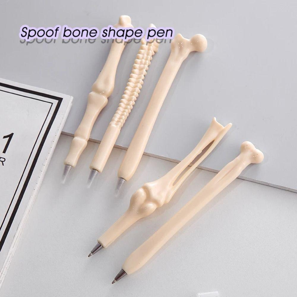 5Pcs Type 1.0 Bone Shaped School Pens Length 14.7cm Bone Shape Ballpoint  Writing