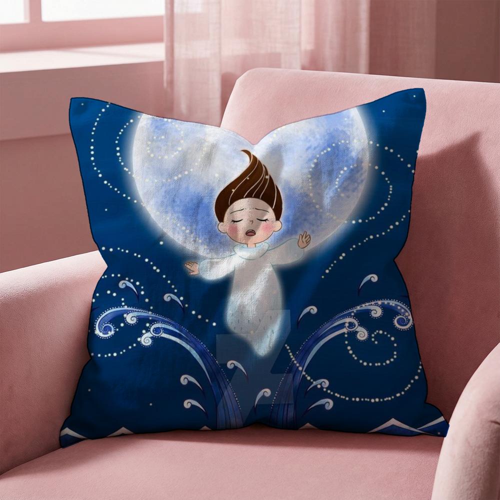 Ireland S-Song of the Sea Cushion Cover Multi-Scene Pillow Cover for Home & Car - Reversible, Soft & Durable for Daily Use