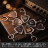 YUKATELA Pick Triangular Transparent Pick Holder with Set of for Guitar Enthusiasts Case, Snap-on Keyring, 5,