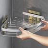 Aluminum Zinc Zinc Alloy Shower Corner Shelf Black/Silver Makeup Storage Organizer Bathroom Shelf  Bathroom