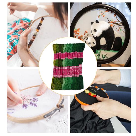 24 мотка нитки для вышивки крестом, красочные нитки для вышивания, нитки для рукоделия, вышивания, домашний швейный магазин