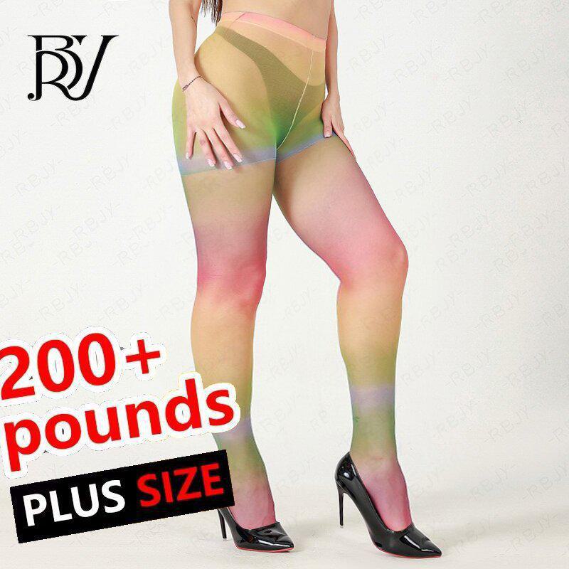 Женские чулки в японском стиле с градиентными полосками и радужными узорами 2023 года: Тонкие, смелые и яркие колготки Dopamine для осени и зимы.