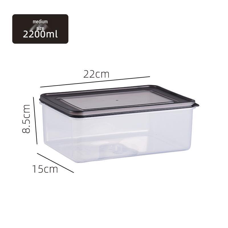 Large Capacity Food-Grade Sealed Kimchi & Fruit Storage Box for Refrigerator