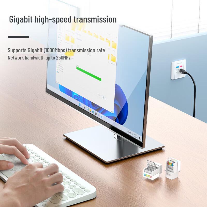 Shengwei Cat6 RJ45 Network Connectors (5-Pack)