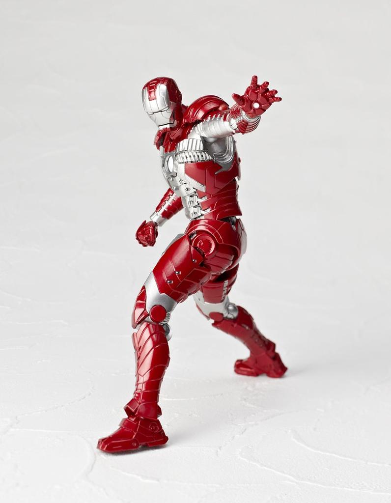 Legacy of Revoltech Iron Man 2 Iron Man Mark V, Approximately 155mm ABS & PVC Pre-painted Action Figure, LR-024 [Parallel Import]