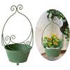 Металлический настенный горшок для растений, держатель для железного ведра для дома и офиса