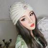 Thick Bohemia Turban Winter Warm Turban Cap Fashion Hijab Caps  for Women
