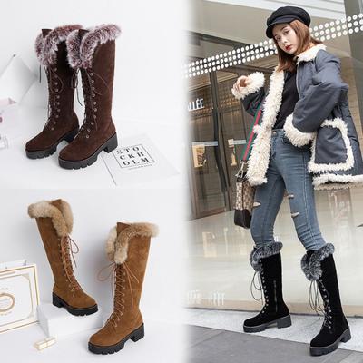 Зимние ботинки Мартин женские бархатные зимние ботинки ремешки матовые ботинки толстый каблук квадратный каблук