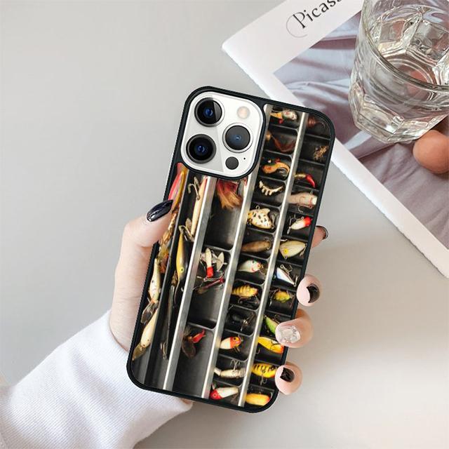 Fishing Box Carp Fishing Coque Shell For iPhone 17 Air 15 16 14 13 12 Pro Max 11 Pro Max Plus Phone Case Cover