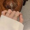 2 шт. Простой двухслойный набор колец-колец с капельной эмалью, регулируемые кольца для женщин, винтажные ювелирные изделия
