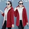 Women's Plus Size Long Velvet Thickened Faux Lambskin Casual Jacket for Autumn/Winter 2023