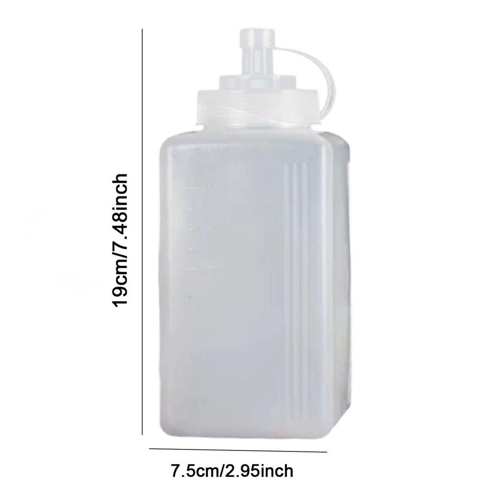 Bottle for Condiments, Sauce Dispenser, PP Container with Wide Opening, Suitable Kitchen And