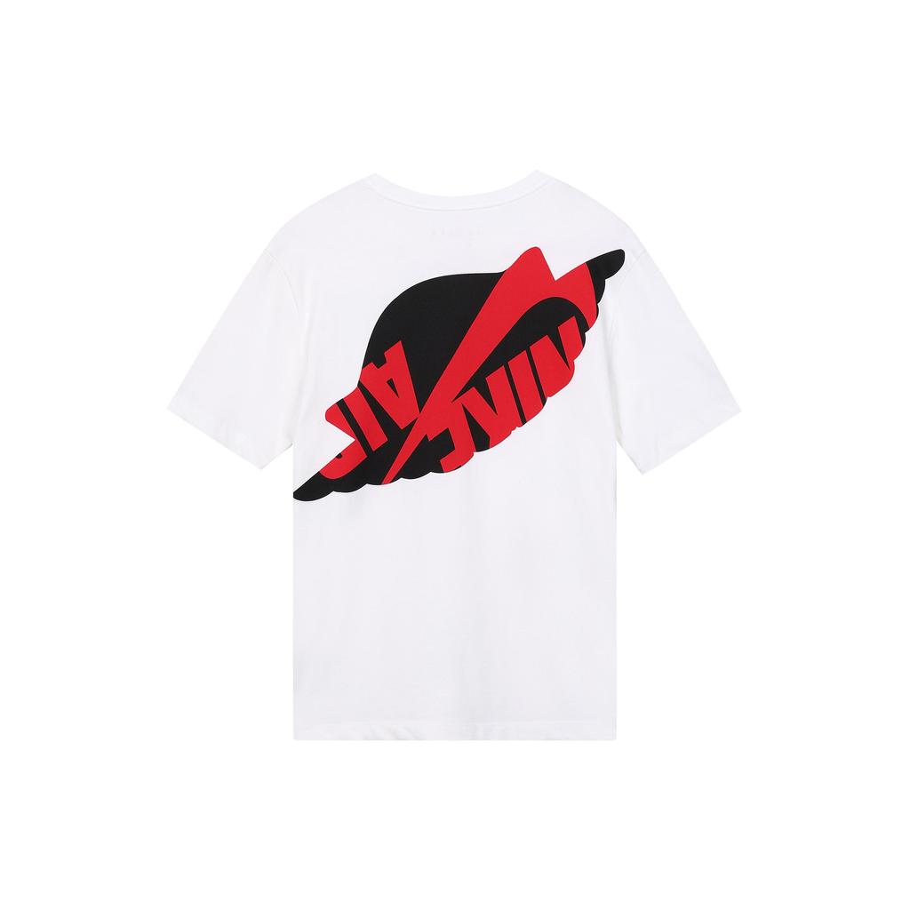 Air Jordan Wings Basketball Sports Casual Short Sleeve T-Shirt Men Tops White AT8903-100