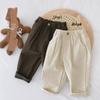 Autumn Boys' Casual Korean Style Pants, Solid Color, Ages 0-6, CK062