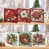6PCS Xmas Atmosphere DIY Diamond Art Greeting Cards Congratulations Cards