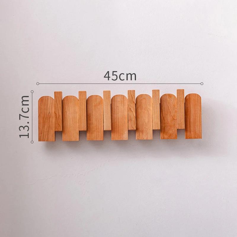 Настенные Деревянные Эстетичные Вешалки для Одежды Складной Компактный Органайзер Модульные Вешалки для Одежды Дешевая Многофункциональная Полка для Хранения Вешалка для Пальто и Шляп Мебель