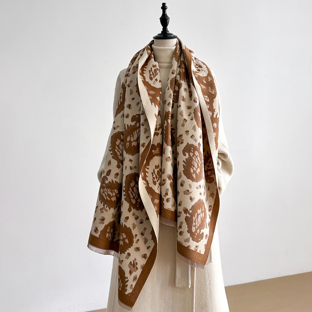 Luxury Cashmere Paisley Scarf Winter Women Pashmina Shawls Warm Blanket Wraps Female Foulard Bandana Brand Thick Scarves Hijab