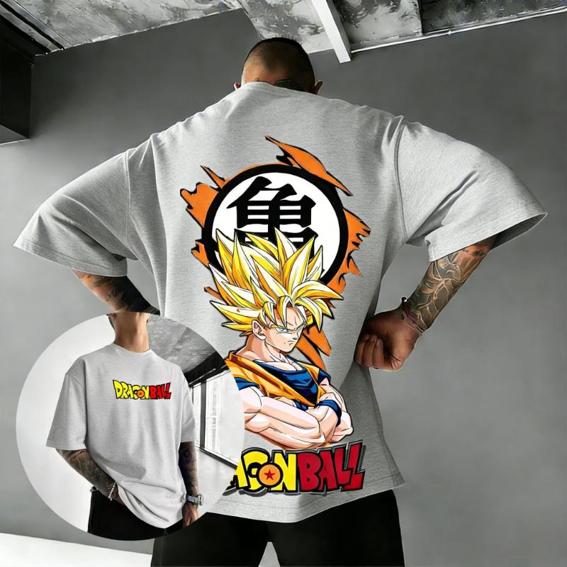 Dragon Ball Anime Tshirt Men Women Goku Super Saiyan Printed Cotton Casual Short Sleeve Tops Streetwear Summer 2026 Graphic Tee