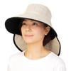 Suzukachan Shabo Wide Brim UV Mesh Heat Stroke Hat 711 Hat, Prevention, Lightweight, Cool, Heat-resistant (Medium Size, Beige)