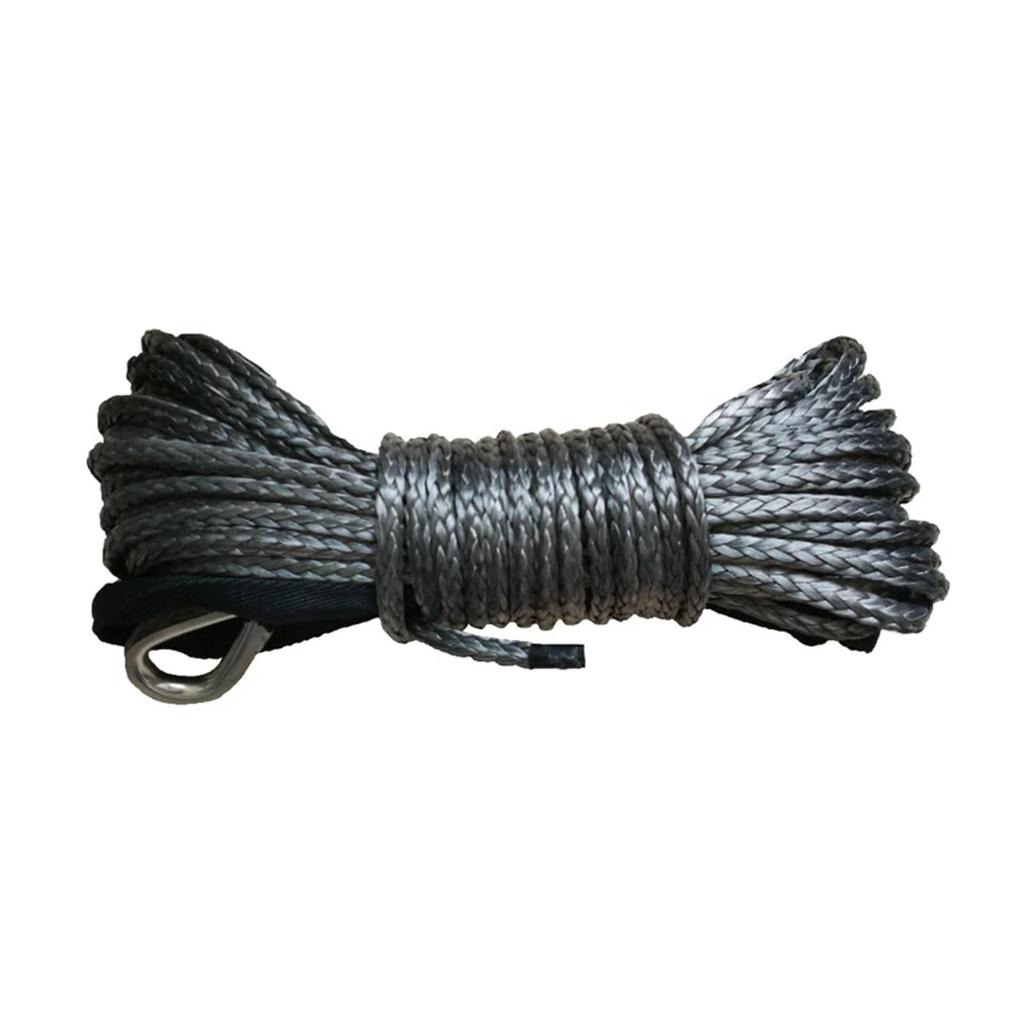 10mm * 12m Heavy Duty Vehicle Winch Cable, Synthetic Winch Line Cable Fiber Tow