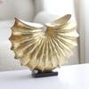 New Chinese Style Abstract Semicircular Fan-shaped Conch Sculpture Ornaments Modern Model Room Living Room Entrance Hall Ancient Shelf Decorations
