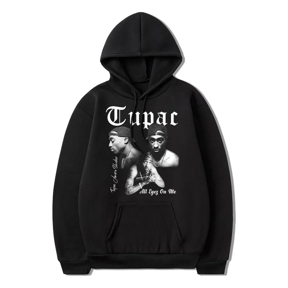 Худи рэпера Тупака 2pac для мужчин и женщин, одежда, толстовка, мода, Харадзюку, осень-зима, худи унисекс, уличная одежда, кэжуал, хип-хоп