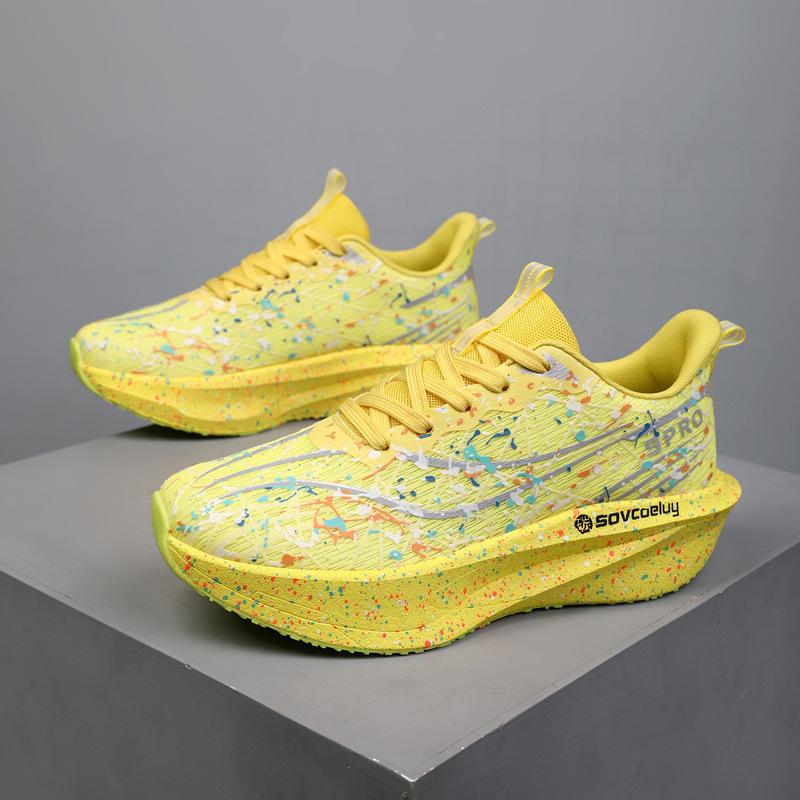Sneakers New Large Size Teen Professional Marathon Running Carbon Board Couple Shoes Luminous Fashion Running Shoes