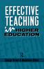 The Effective Teaching In Higher Education Book
