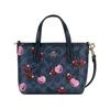 COACH City 15 zipper closure brand logo canvas tote bag tote bag shopping bag shoulder crossbody handbag mini women's denim blue mixed colors
