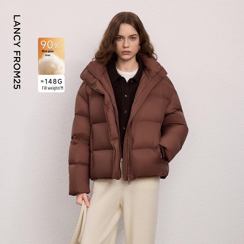 Женская пуховая куртка-пуховик Langzi с капюшоном