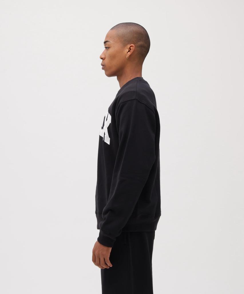 AVIREX CREW NECK L/S SWEAT LOGO 783-3932003 XL black
